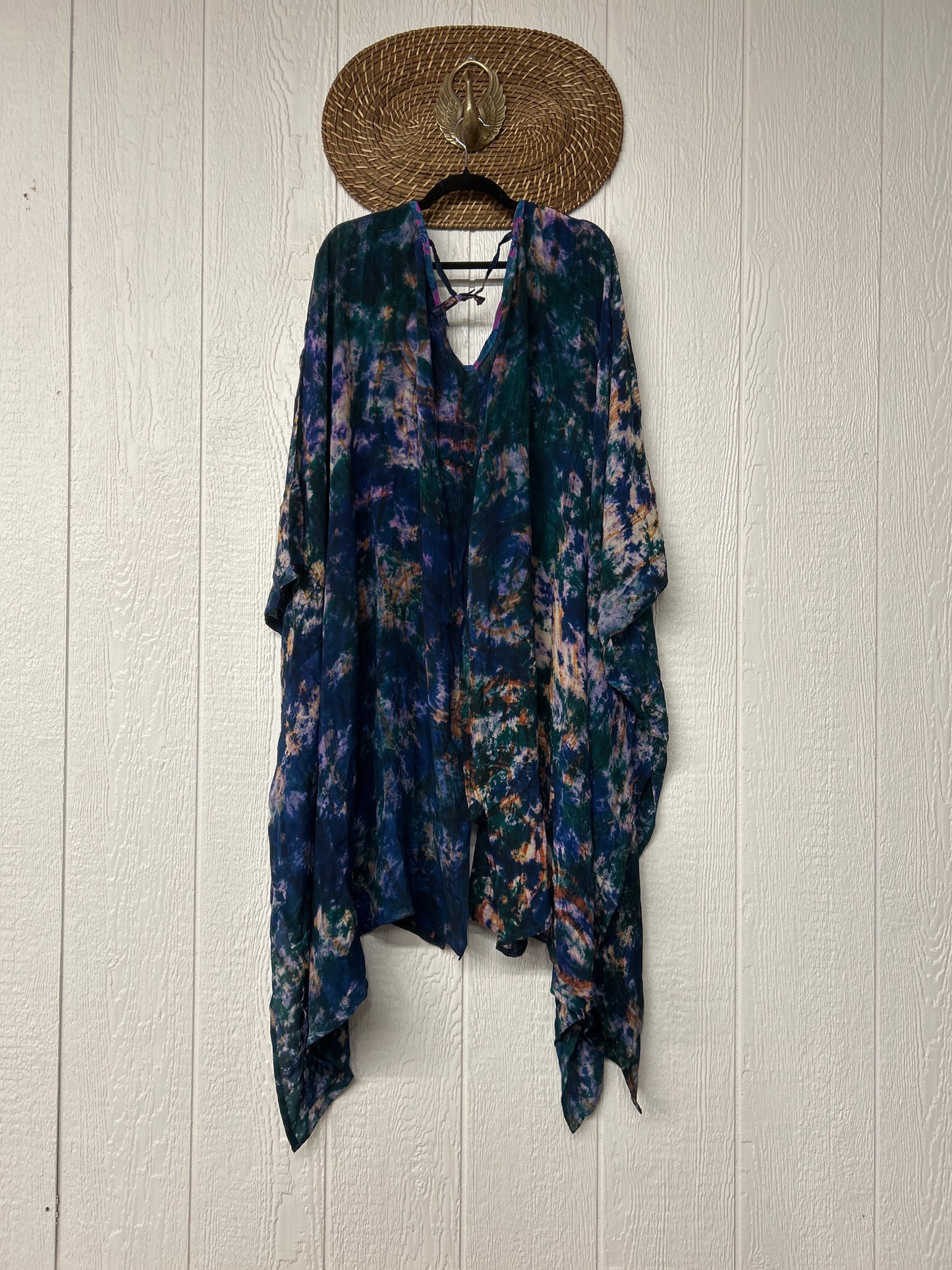 Crepe Sari Orchid Kimono 0626 125