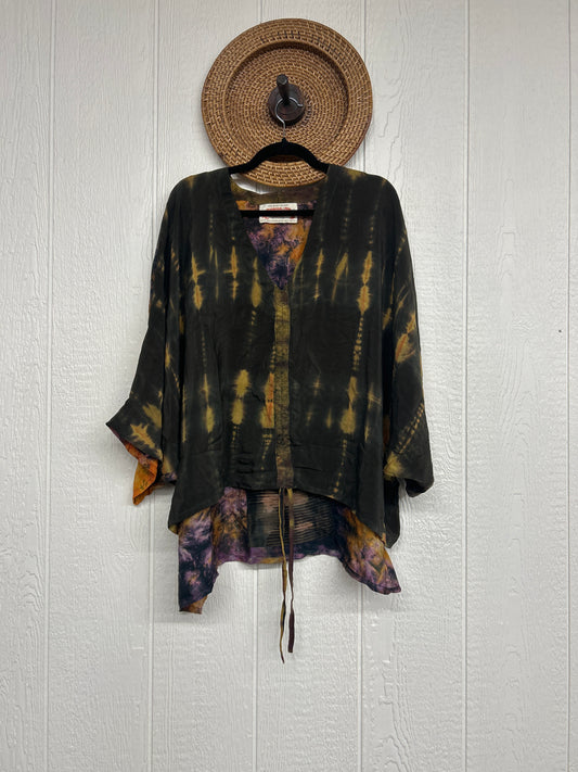 Crepe Sari Hi Lo Butterfly Top 0726 013