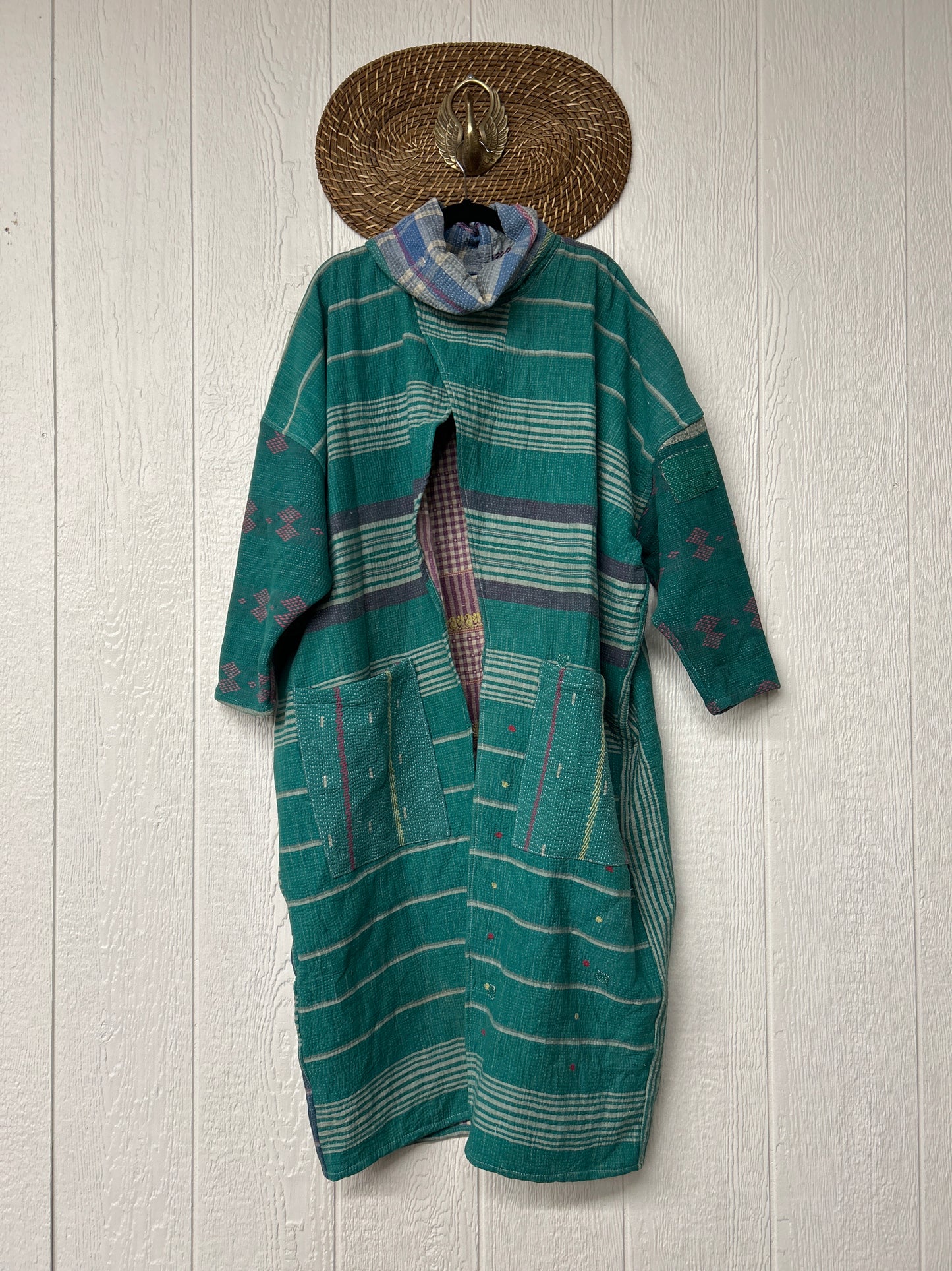 Fine Kantha Cowl Split Pullover 1225 166