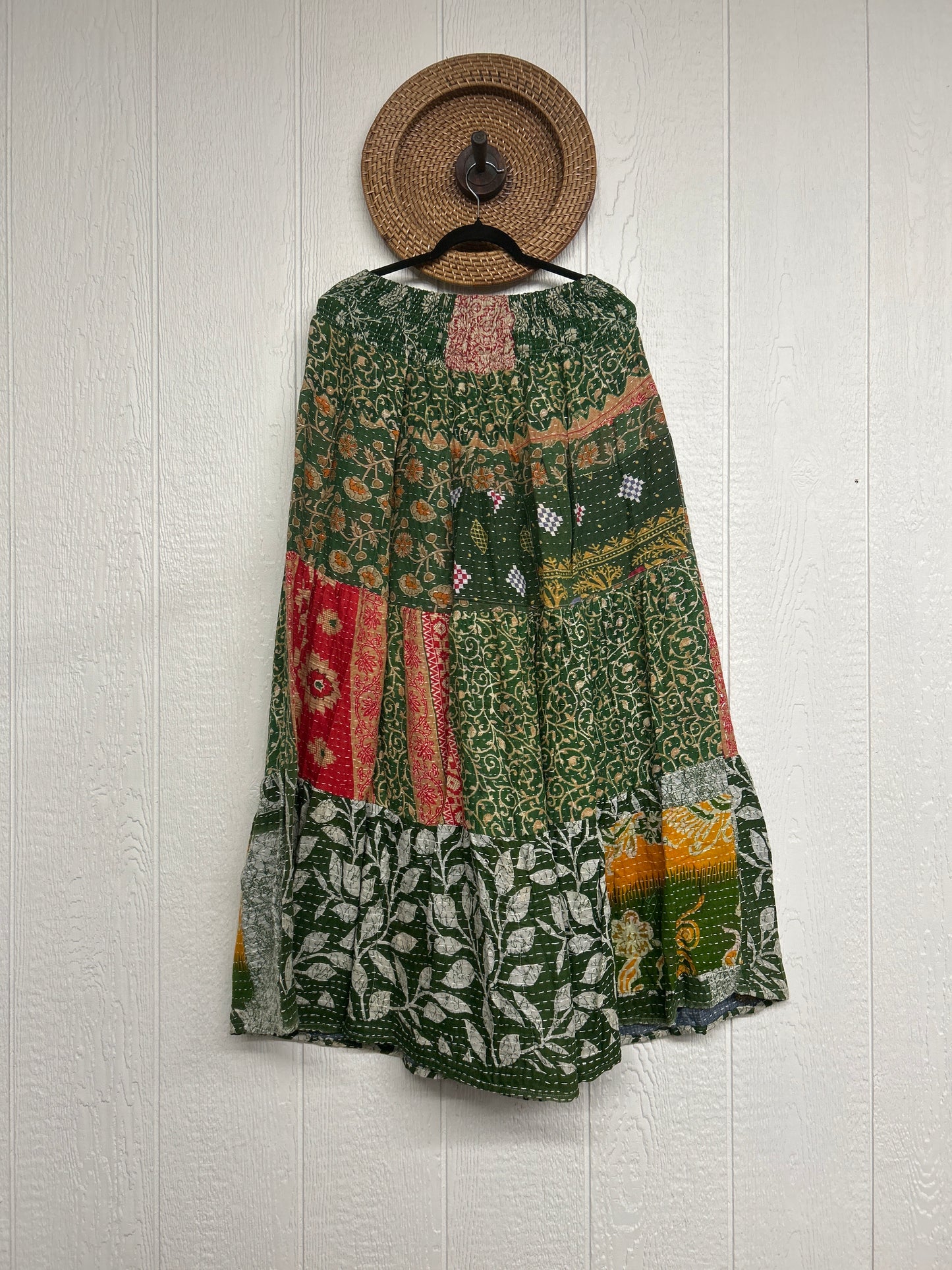Pareo Kantha Lotus Maxi Skirt 0826 009