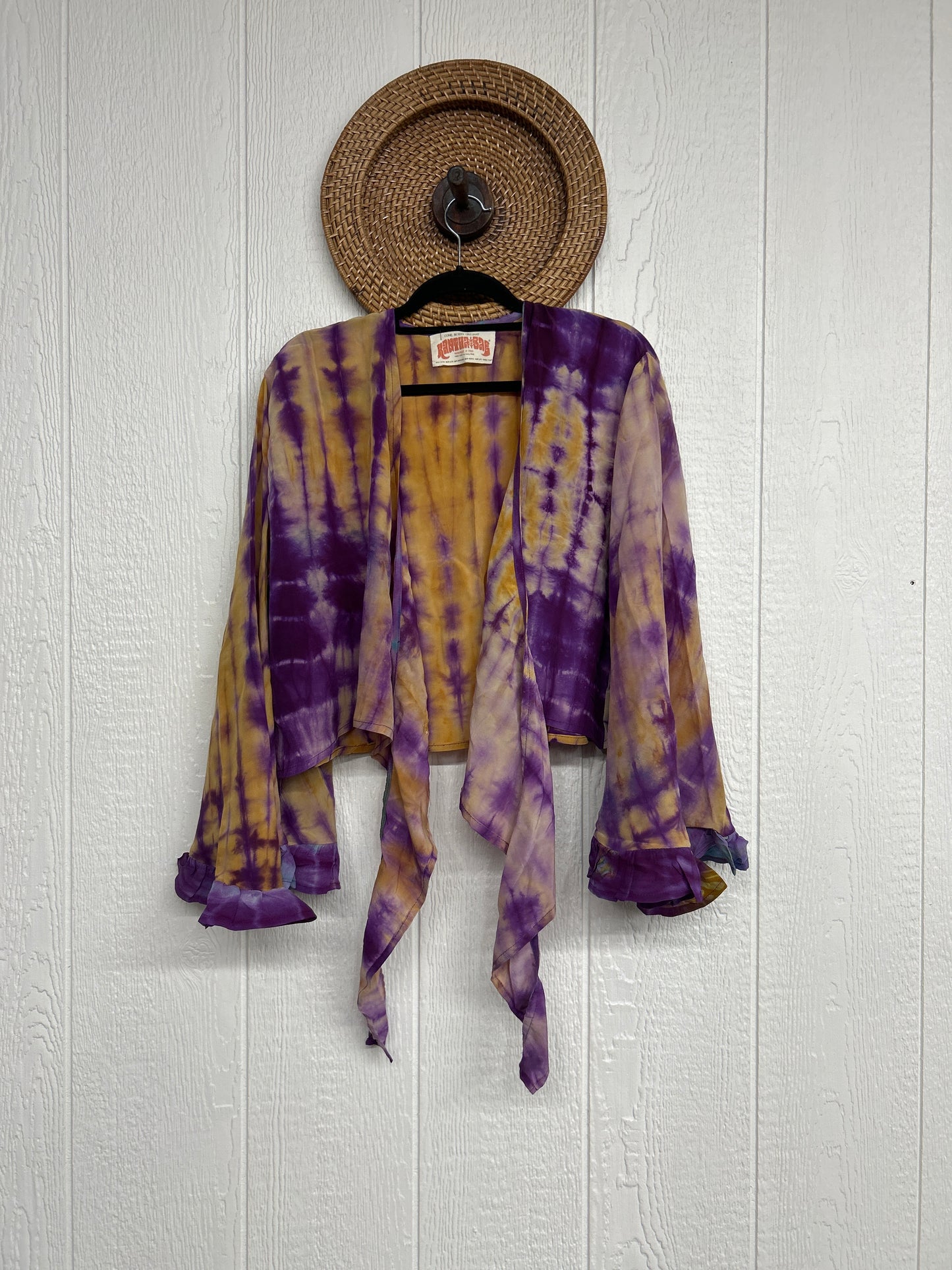 Crepe Sari Zeppelin Crop Shrug 0426 235