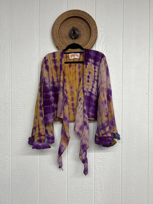 Crepe Sari Zeppelin Crop Shrug 0426 235