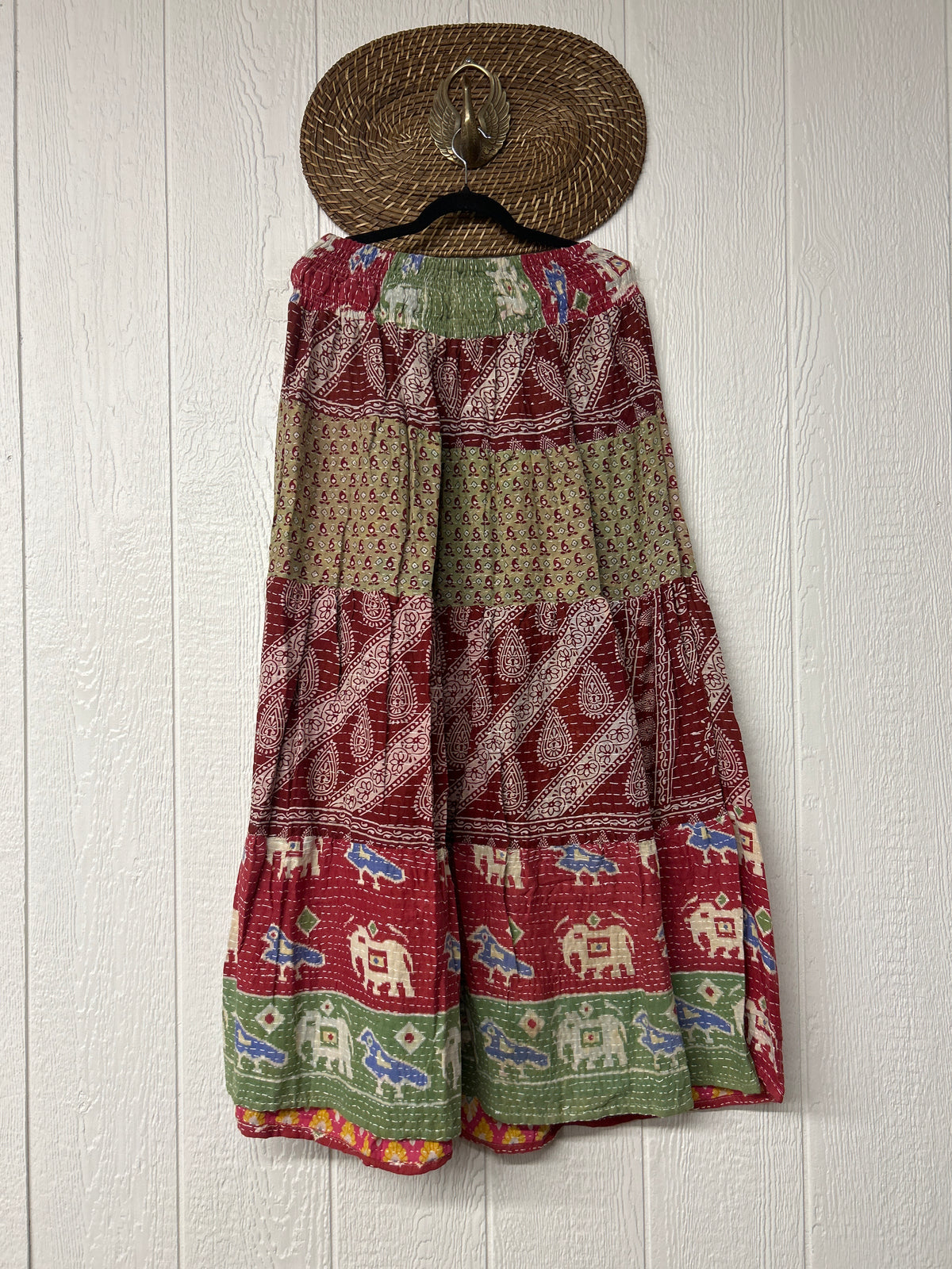 Pareo Kantha Lotus Maxi Skirt 0826 186