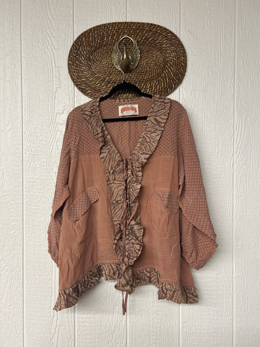 Crepe Sari Ruffle Daisy Blouse 0226 221