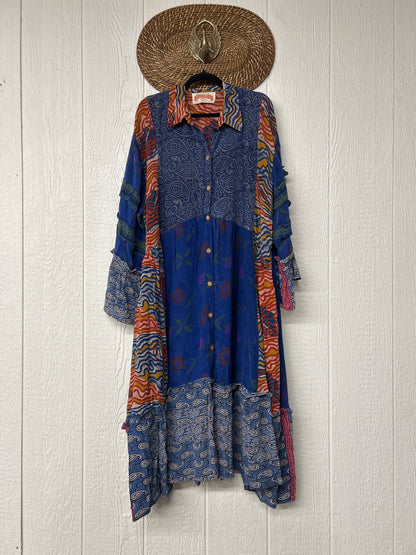 Crepe Sari Rhiannon Duster Dress 0226 106