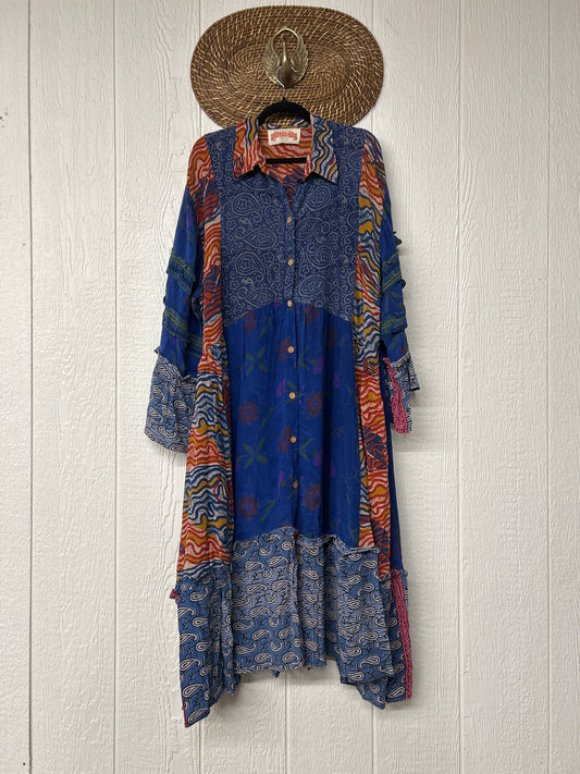 Crepe Sari Rhiannon Duster Dress 0226 106