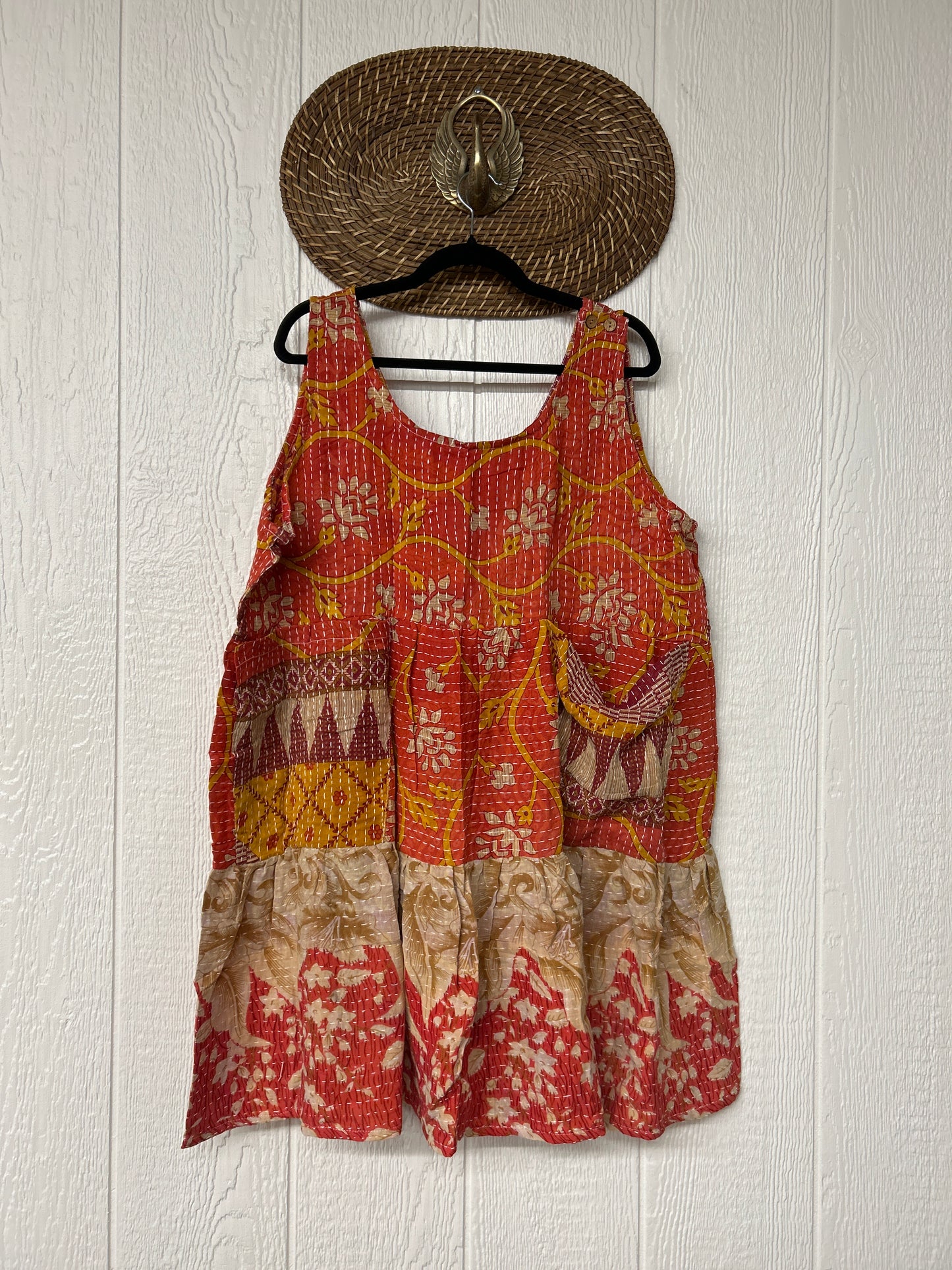 Kantha Meadow Mini Dress 0625 169