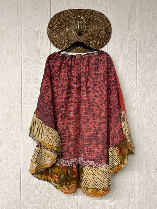 Pareo Kantha Wild Rose Skirt 0426 017