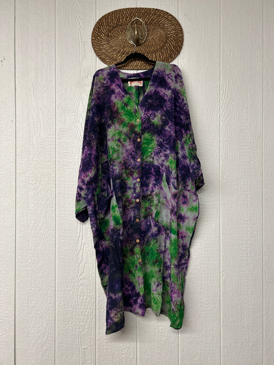 Crepe Sari Gaia Duster Dress 0826 033