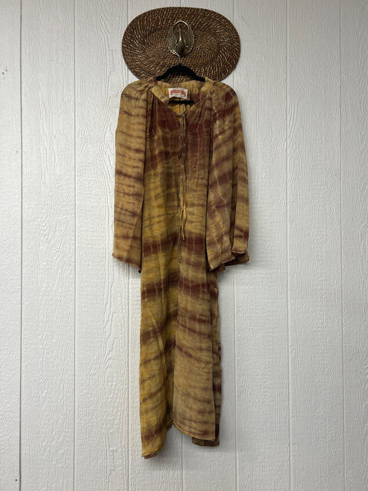 Crepe Sari Woodstock Duster Dress 0226 114