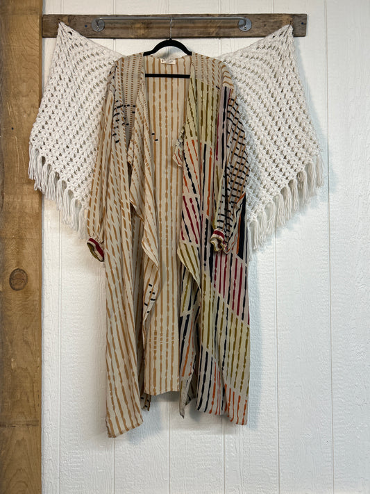 Crepe Sari Riptide Waterfall Duster 0126 001