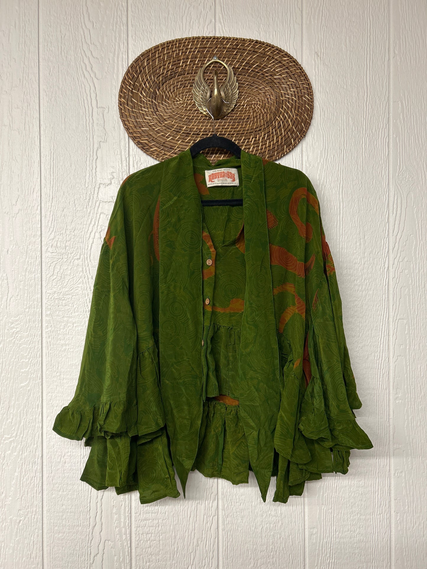 Crepe Sari Wild Rose Top 1225 206