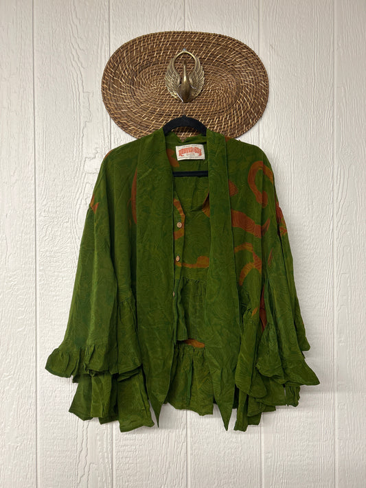 Crepe Sari Wild Rose Top 1225 206