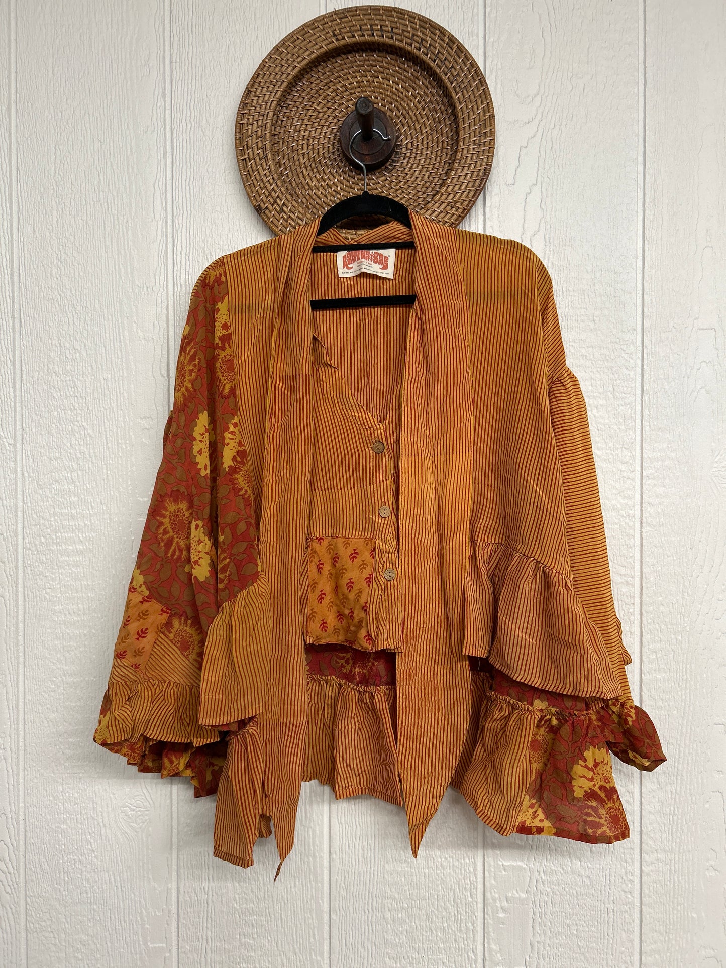 Crepe Sari Wild Rose Top 1225 085