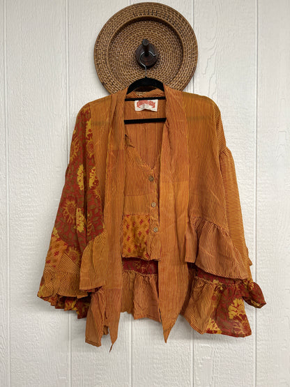 Crepe Sari Wild Rose Top 1225 085