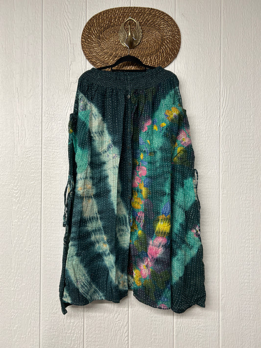 RETAIL Pareo Kantha Butterfly Cargo Skirt 0526 003
