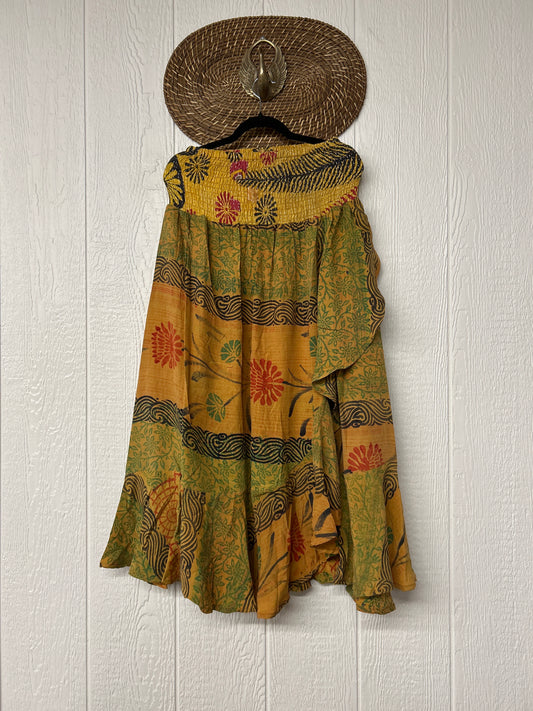 Crepe Sari Inner Peace Wrap Skirt 0626 199