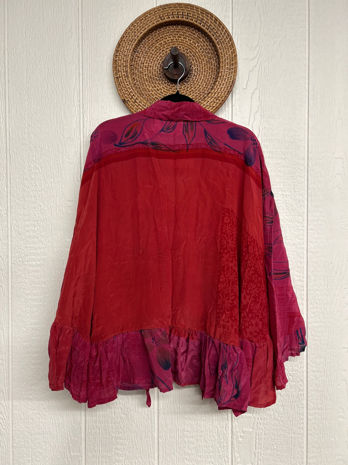 Crepe Sari Wild Rose Top 1225 078