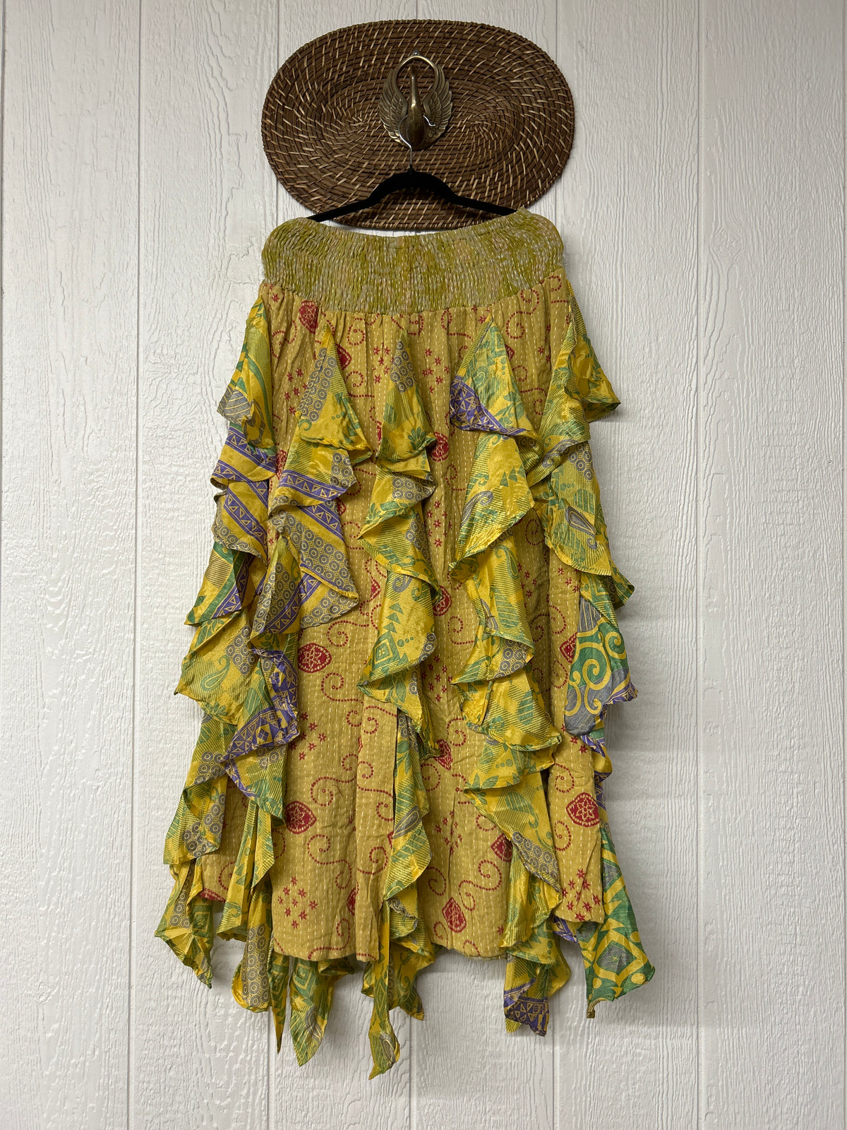 Pareo Kantha Willow Maxi Skirt 0826 256