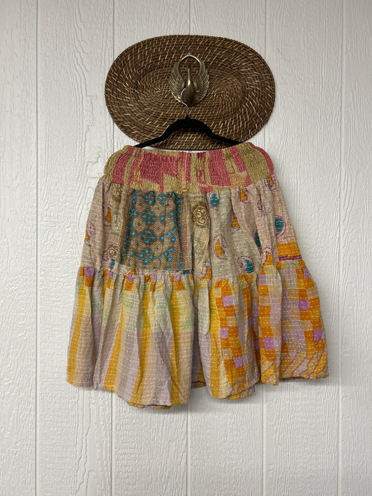 Pareo Kantha Meadow Skirt 0826 036