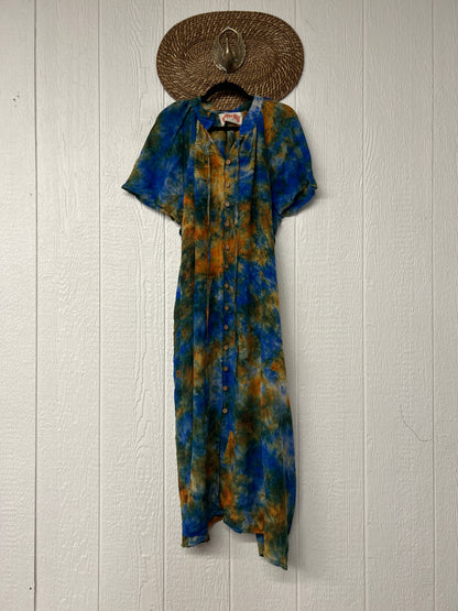 Crepe Sari Summer Woodstock Duster 0626 206