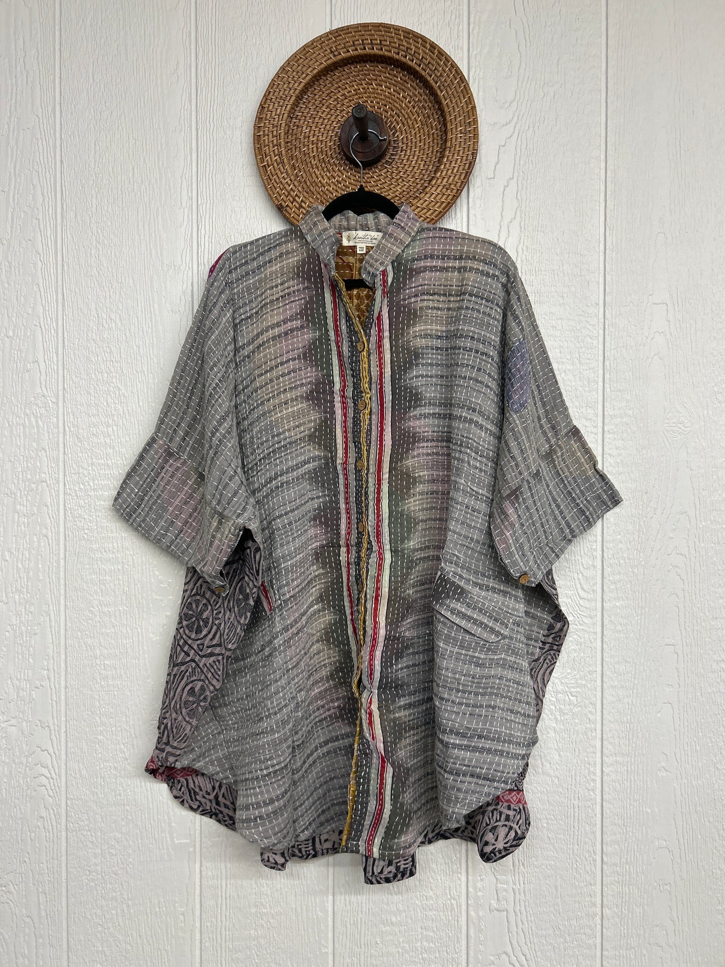 Pareo Kantha Free To Be Button-Down 0426 122