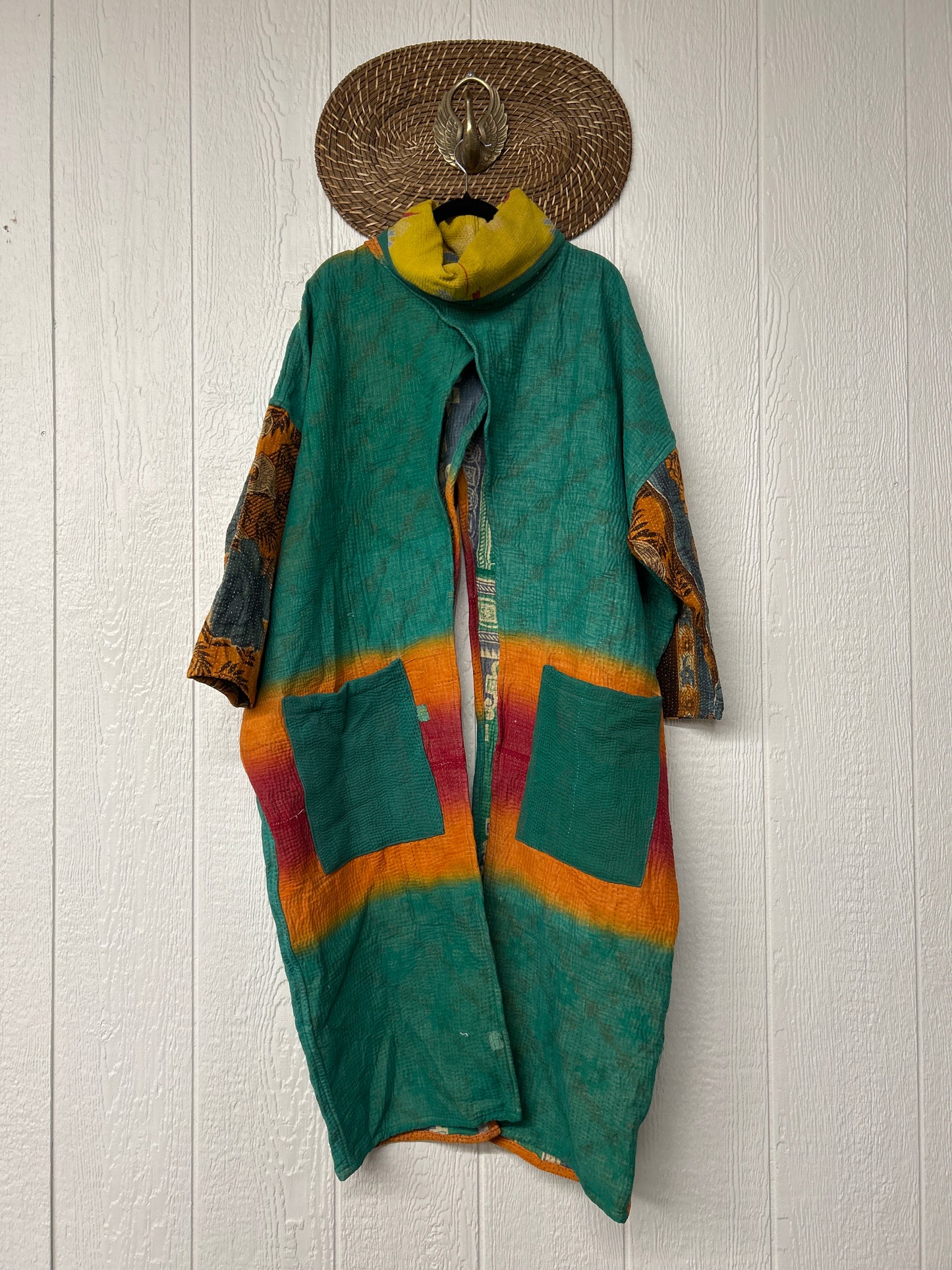 Fine Kantha Cowl Split Pullover 1225 076