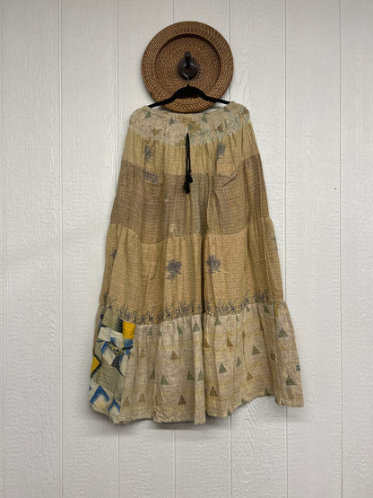 Pareo Kantha Lotus Maxi Skirt 0826 014