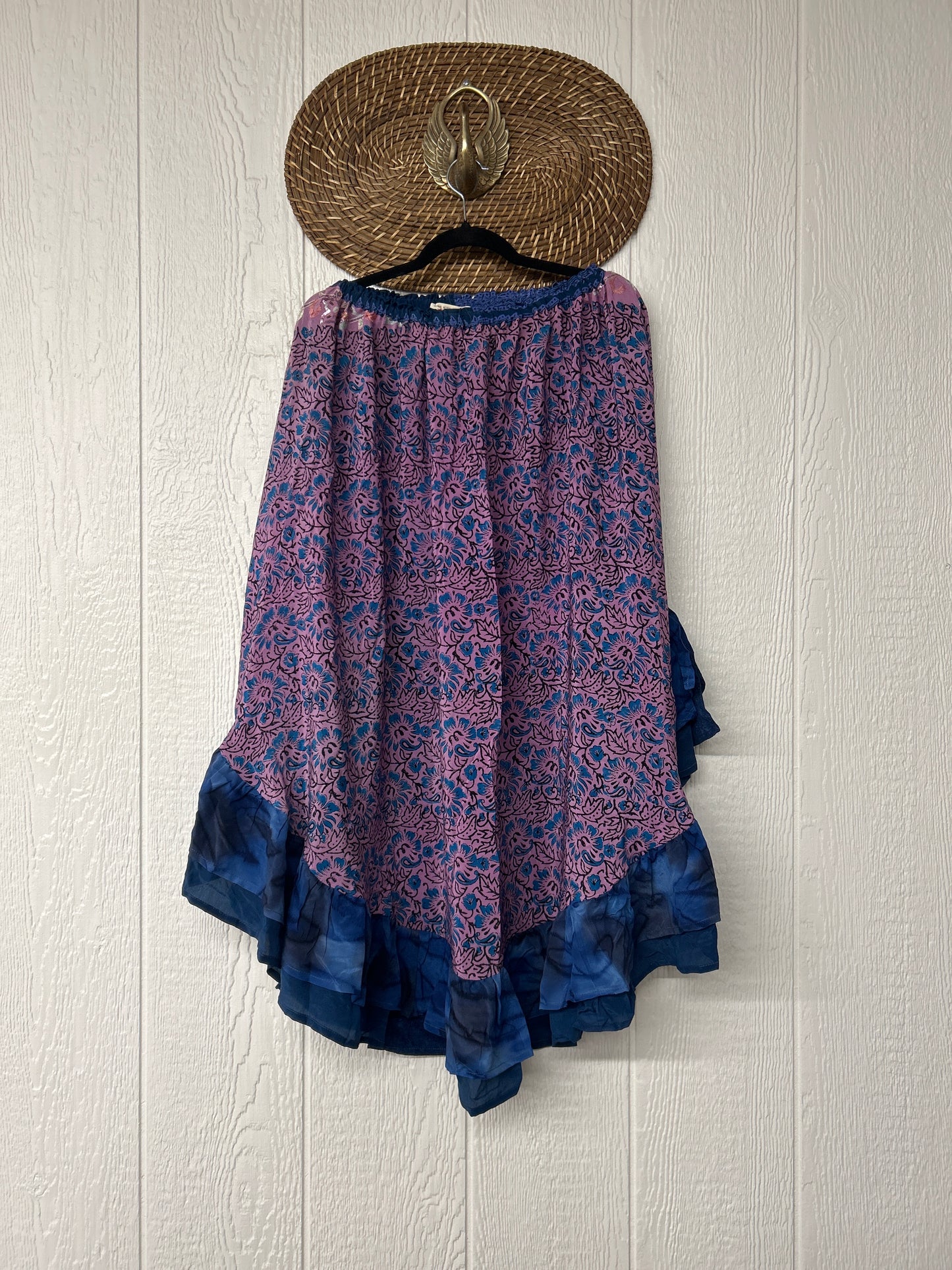 Crepe Wild Rose Skirt 1025 026