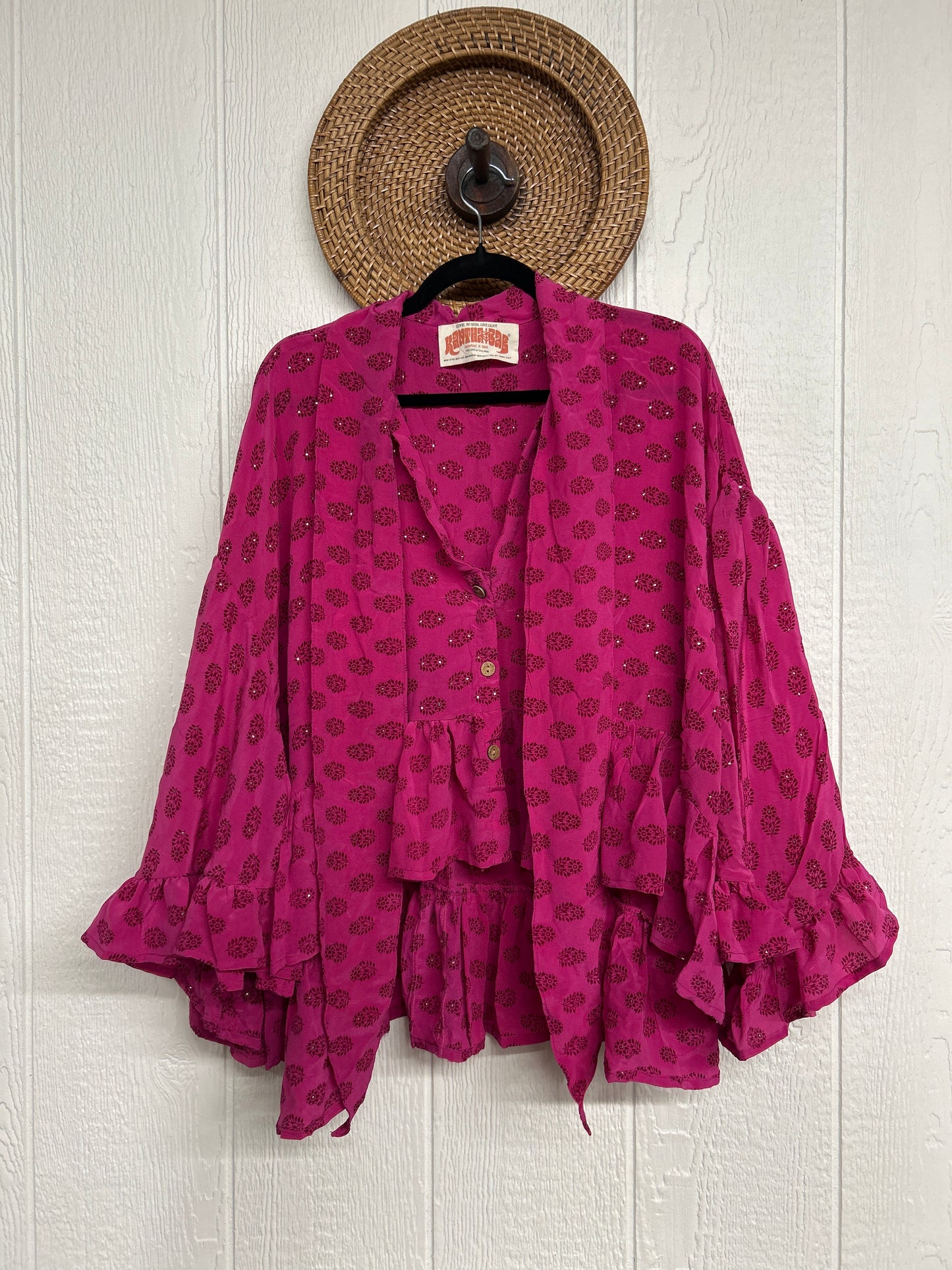 Crepe Sari Wild Rose Top 1225 070