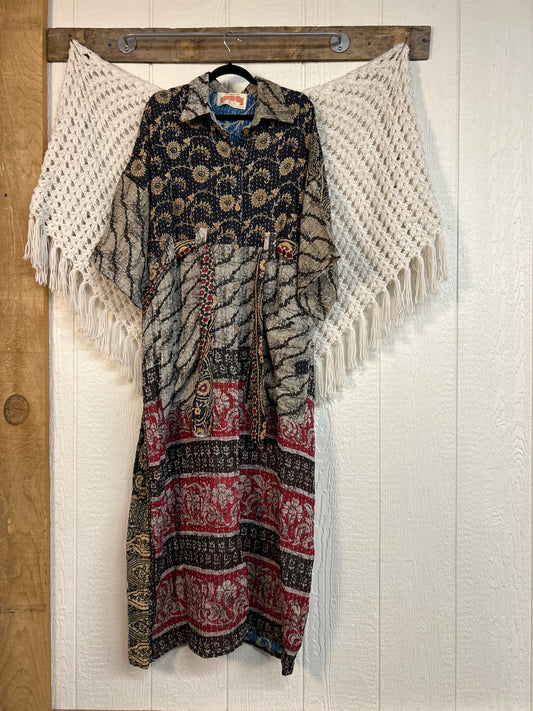 Pareo Kantha Gravity Duster Dress 0226 133