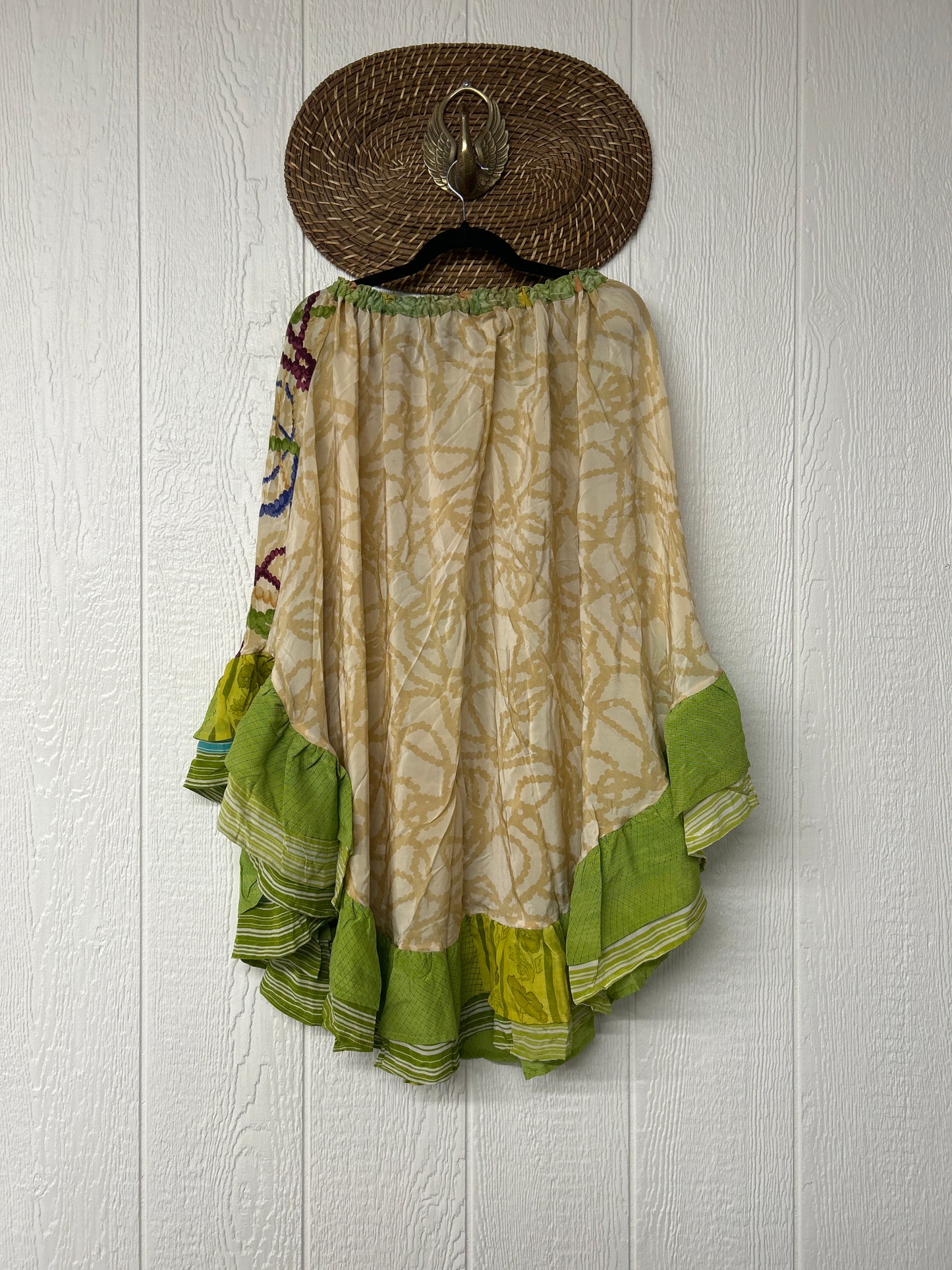 Crepe Wild Rose Skirt 1025 068