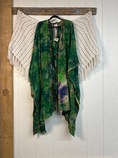 Crepe Sari Orchid Kimono 0626 270