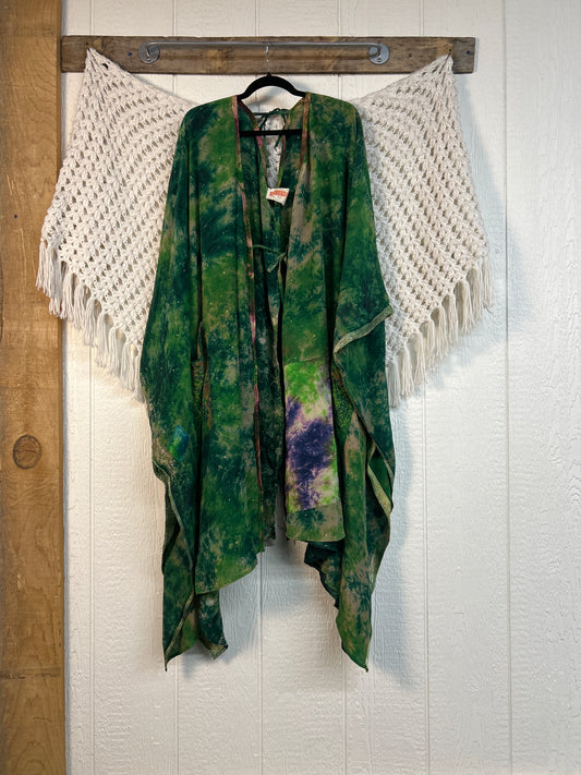 Crepe Sari Orchid Kimono 0626 270
