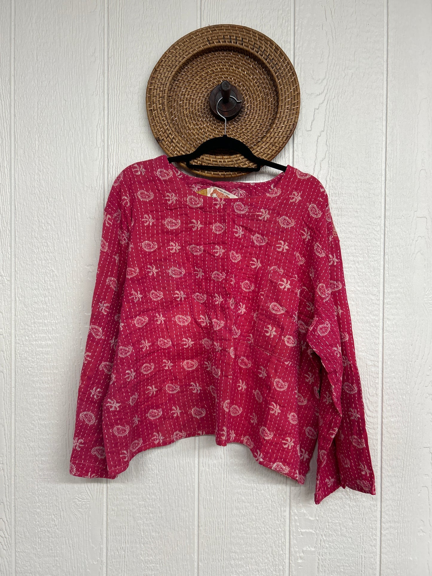 Pareo Kantha Wanderer Pocket Crop Top 0226 033