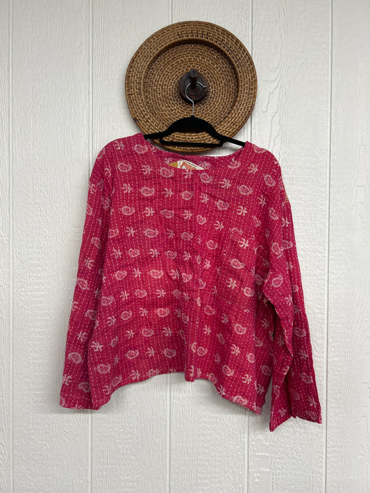 Pareo Kantha Wanderer Pocket Crop Top 0226 033