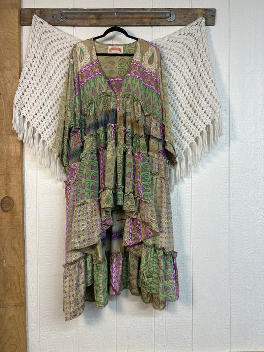 Rasgulla Sari Rhiannon Kimono 0826 085