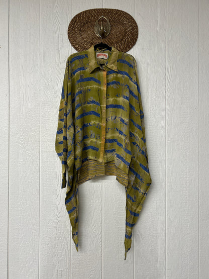 Crepe Sari Nirvana Button Down 1125 156