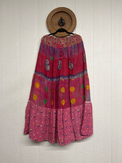 Pareo Kantha Lotus Maxi Skirt 0826 057