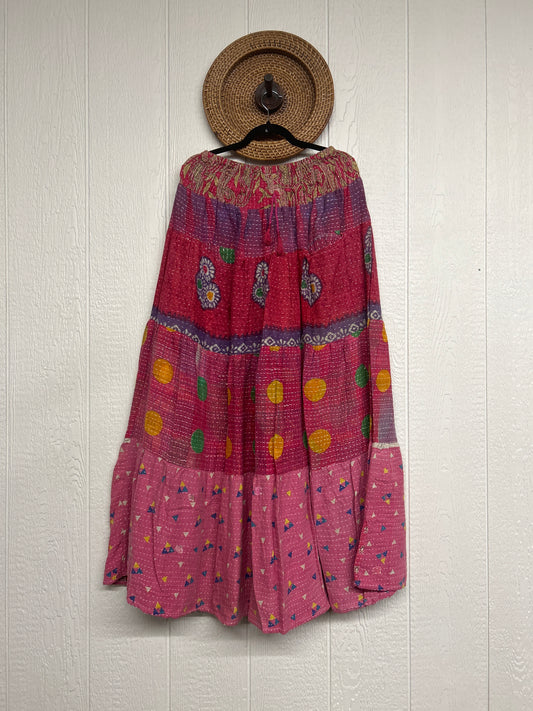 Pareo Kantha Lotus Maxi Skirt 0826 057