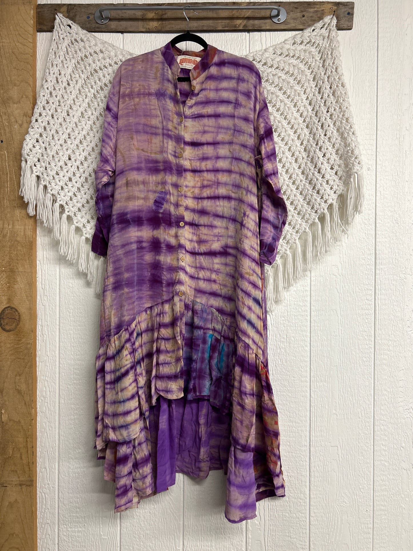 Crepe Sari Dahlia Duster Dress 0326 085