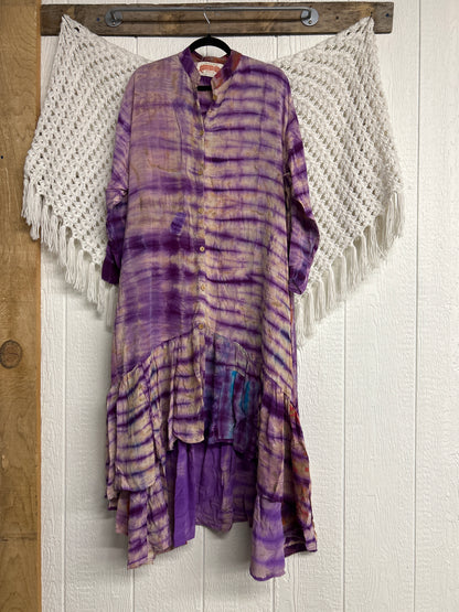 Crepe Sari Dahlia Duster Dress 0326 085