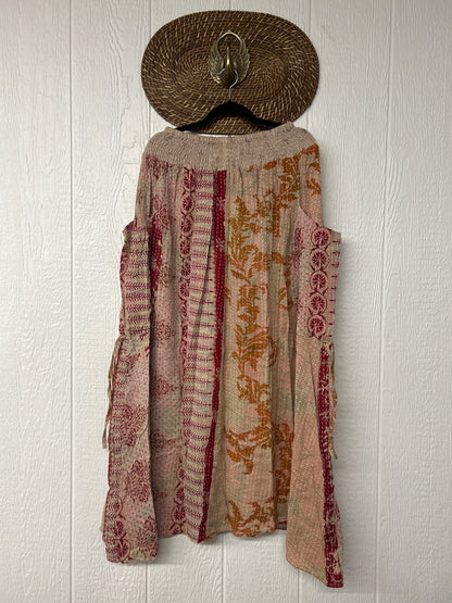 Pareo Kantha Butterfly Cargo Skirt 0426 056