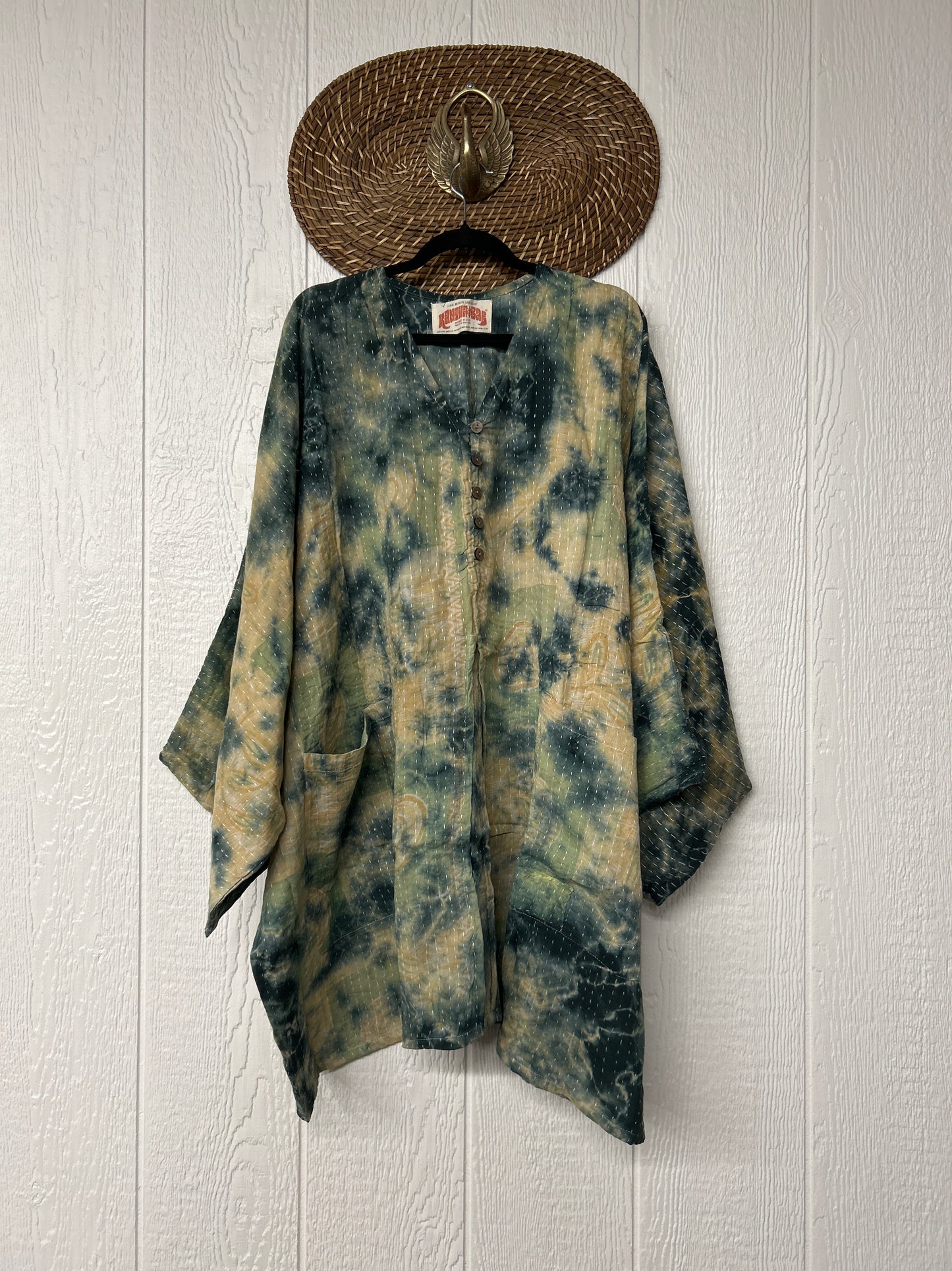 Pareo Kantha Gaia Split Tunic 0526 016