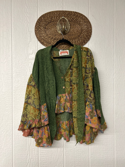 Crepe Sari Wild Rose Top 1225 223