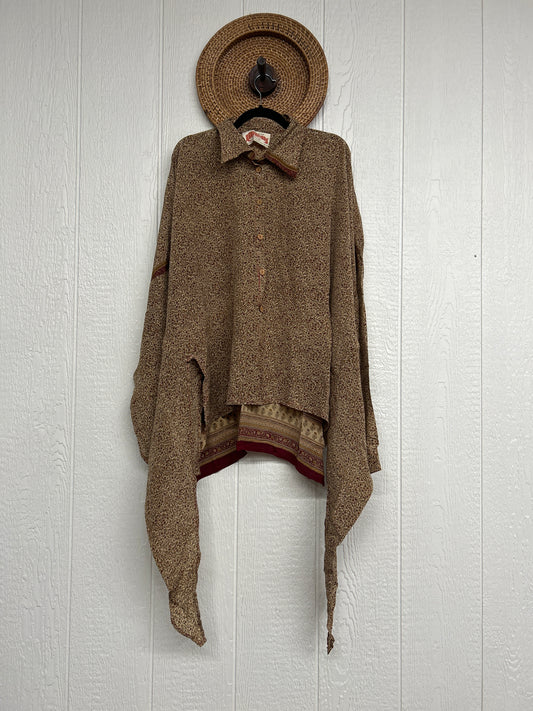 Crepe Sari Nirvana Button Down 1125 182