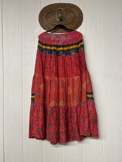 Pareo Kantha Lotus Maxi Skirt 0826 104