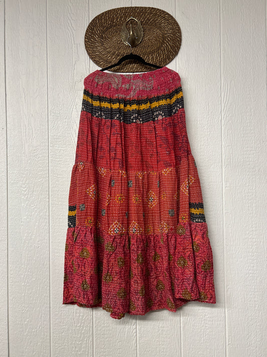 Pareo Kantha Lotus Maxi Skirt 0826 104