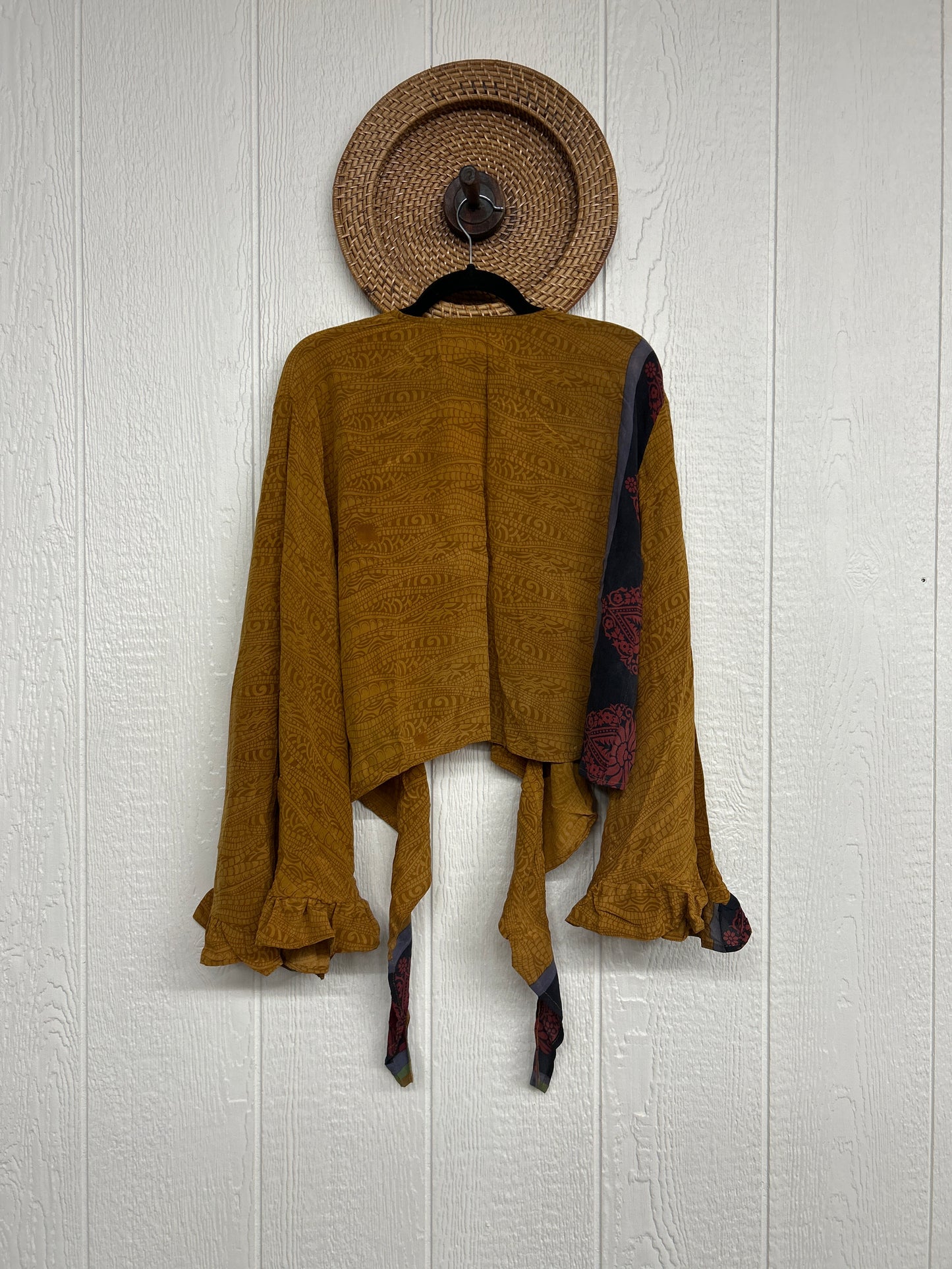 Crepe Sari Zeppelin Crop Shrug 0426 041
