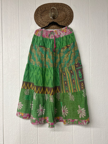 Pareo Kantha Lotus Maxi Skirt 0826 218